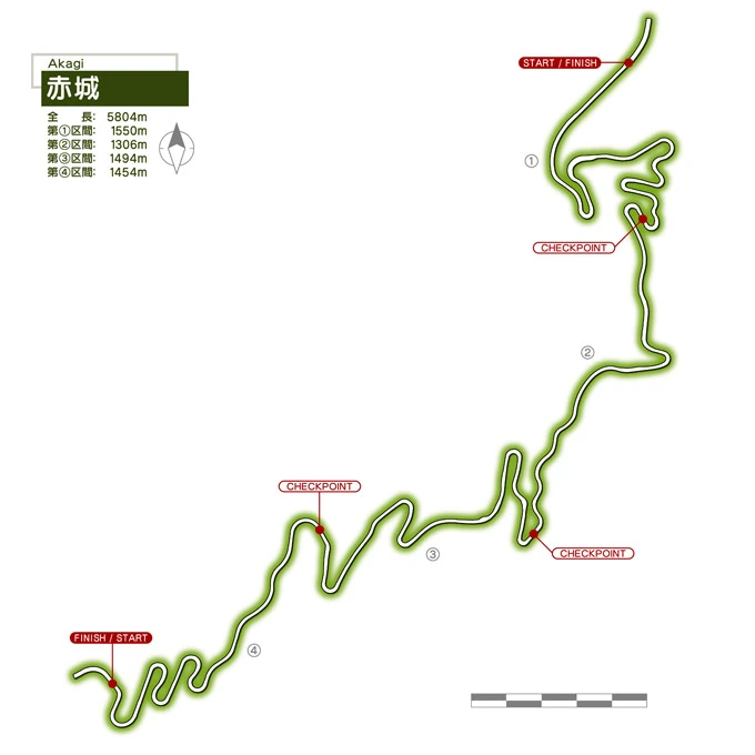 Akagi course map